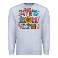 Heather Grey wife mom lpn Premium Sweatshirt - AdoDesignShop