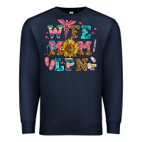 Navy wife mom lpn Premium Sweatshirt - AdoDesignShop