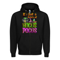 Black it's just a bunch of hocus pocus Zipper Hoodie - Zillion Design Studio