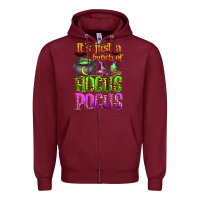 Burgundy it's just a bunch of hocus pocus Zipper Hoodie - Zillion Design Studio