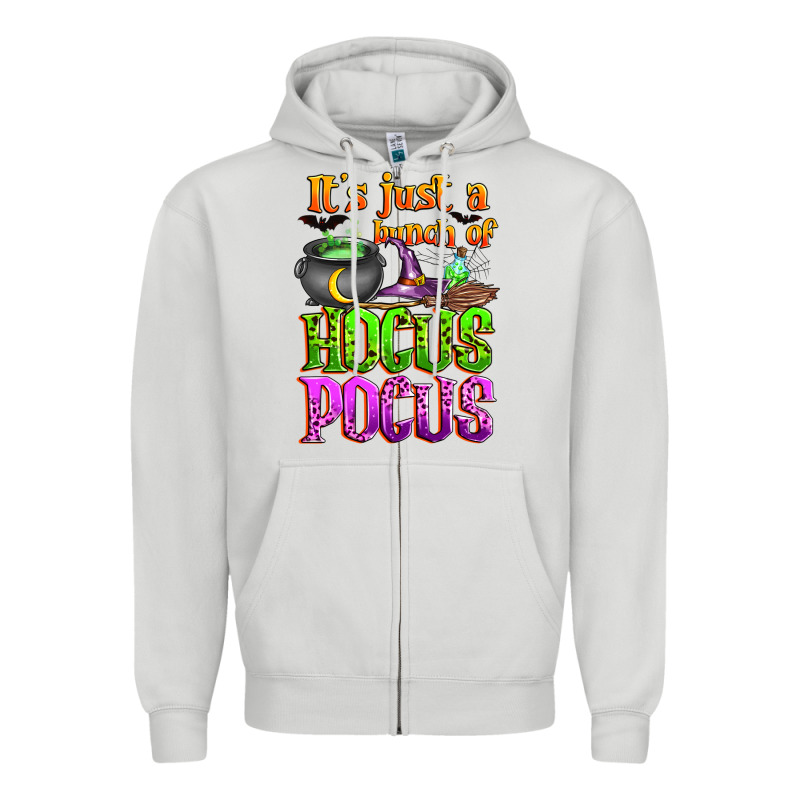 It's Just A Bunch Of Hocus Pocus Zipper Hoodie by Zillion Design Studio | Teevron