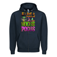 Navy it's just a bunch of hocus pocus Zipper Hoodie - Zillion Design Studio
