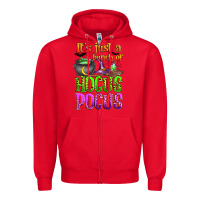 Red it's just a bunch of hocus pocus Zipper Hoodie - Zillion Design Studio
