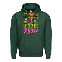 Sports Green it's just a bunch of hocus pocus Zipper Hoodie - Zillion Design Studio