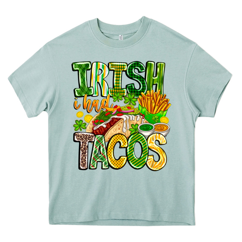 Irish I Had Tacos Heavy Core Tee by CowhideDigitalArt | Teevron