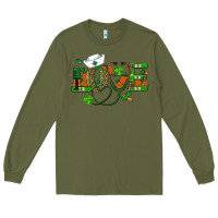 Army Green st patricks day love nurse Long Sleeve Tee - RanaPortraitStore