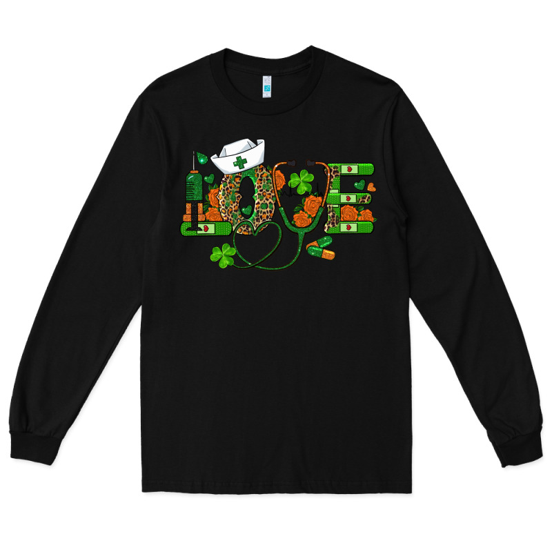 St Patricks Day Love Nurse Long Sleeve Tee by RanaPortraitStore | Teevron