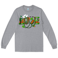 Heather Grey st patricks day love nurse Long Sleeve Tee - RanaPortraitStore