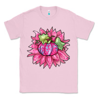 Bubblegum Pink sunflower pumpkin breast cancer Classic Tee - Zillion Design Studio