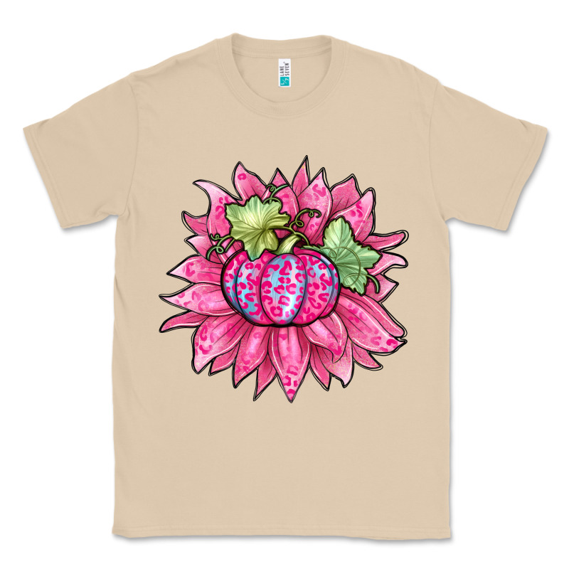 Sunflower Pumpkin Breast Cancer Classic Tee by Zillion Design Studio | Teevron