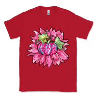 Red sunflower pumpkin breast cancer Classic Tee - Zillion Design Studio