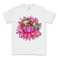White sunflower pumpkin breast cancer Classic Tee - Zillion Design Studio