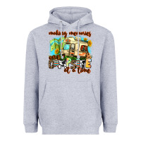 Heather Grey making memories one campsite at a time Heavyweight Hoodie - AdoDesignShop