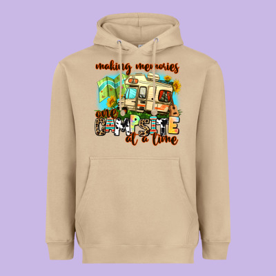 Making Memories One Campsite At A Time Heavyweight Hoodie Designed By Adodesignshop