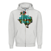 Dove Grey merry christmas texas Zipper Hoodie - RanaPortraitStore