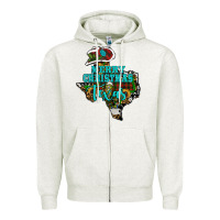 Oatmeal Heather merry christmas texas Zipper Hoodie - RanaPortraitStore