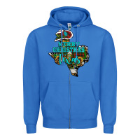 True Royal merry christmas texas Zipper Hoodie - RanaPortraitStore