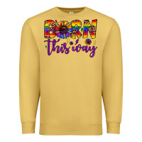 Antique Gold born this way Premium Sweatshirt - JahusDesignShop