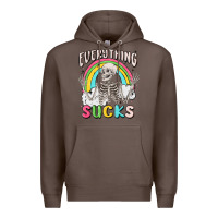 Coffee everything sucks Premium Hoodie - MaliasSmallBusiness