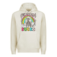 Oatmeal Heather everything sucks Premium Hoodie - MaliasSmallBusiness