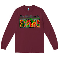 Burgundy my history is strong Long Sleeve Tee - Zillion Design Studio