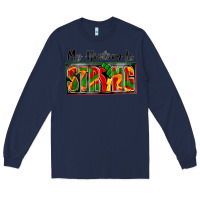 Navy my history is strong Long Sleeve Tee - Zillion Design Studio