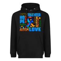 Black autism  words Heavyweight Hoodie - AdoDesignShop
