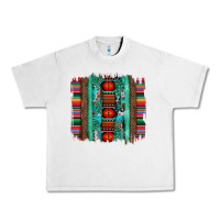 Lunar Rock serape aztec leopard and turquoise glitter with gemstone brushstroke Urban Heavy Tee - Artiststas