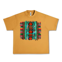 Peanut Butter serape aztec leopard and turquoise glitter with gemstone brushstroke Urban Heavy Tee - Artiststas