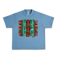 Pebble Blue serape aztec leopard and turquoise glitter with gemstone brushstroke Urban Heavy Tee - Artiststas