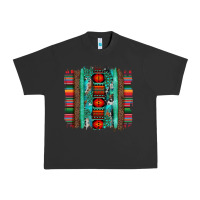 Pigment Black serape aztec leopard and turquoise glitter with gemstone brushstroke Urban Heavy Tee - Artiststas