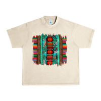Sandshell serape aztec leopard and turquoise glitter with gemstone brushstroke Urban Heavy Tee - Artiststas