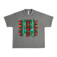 Tornado serape aztec leopard and turquoise glitter with gemstone brushstroke Urban Heavy Tee - Artiststas