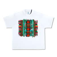 White serape aztec leopard and turquoise glitter with gemstone brushstroke Urban Heavy Tee - Artiststas