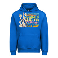 Cobalt some things are better left unsaid Urban Hoodie - MaliasSmallBusiness
