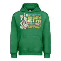 Emerald some things are better left unsaid Urban Hoodie - MaliasSmallBusiness