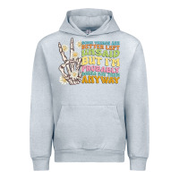Heather Grey some things are better left unsaid Urban Hoodie - MaliasSmallBusiness
