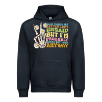 Navy some things are better left unsaid Urban Hoodie - MaliasSmallBusiness