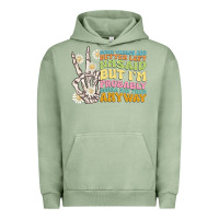 Pigment Oil Green some things are better left unsaid Urban Hoodie - MaliasSmallBusiness