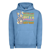Pigment Pebble Blue some things are better left unsaid Urban Hoodie - MaliasSmallBusiness