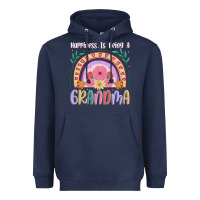 Navy happiness is being a grandma Heavyweight Hoodie - JahusDesignShop