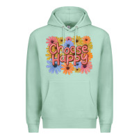 Seafoam choose happy Premium Hoodie - MaliasSmallBusiness