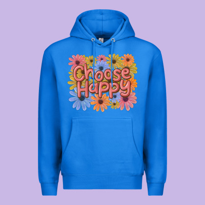 Choose Happy Premium Hoodie Designed By Maliassmallbusiness