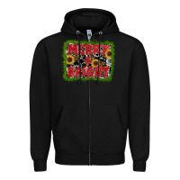 Black marry and bright Zipper Hoodie - RanaPortraitStore