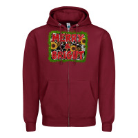 Burgundy marry and bright Zipper Hoodie - RanaPortraitStore