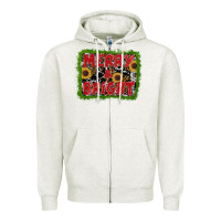 Oatmeal Heather marry and bright Zipper Hoodie - RanaPortraitStore