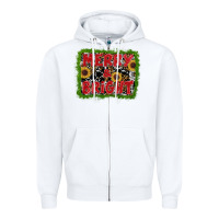 White marry and bright Zipper Hoodie - RanaPortraitStore