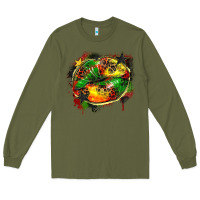 Army Green juneteenth lips Long Sleeve Tee - Zillion Design Studio