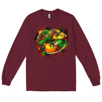 Burgundy juneteenth lips Long Sleeve Tee - Zillion Design Studio
