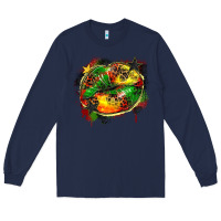 Navy juneteenth lips Long Sleeve Tee - Zillion Design Studio